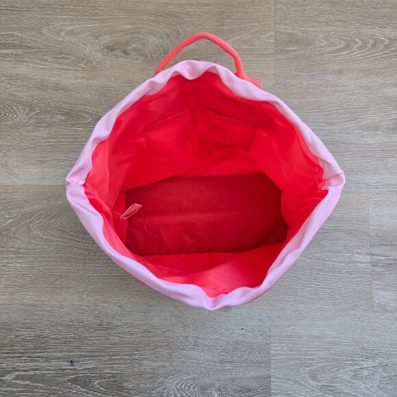 Victoria’s Secret Pink and Red Stripe Drawstring Cooler Backpack New With Tags - Picture 17 of 17